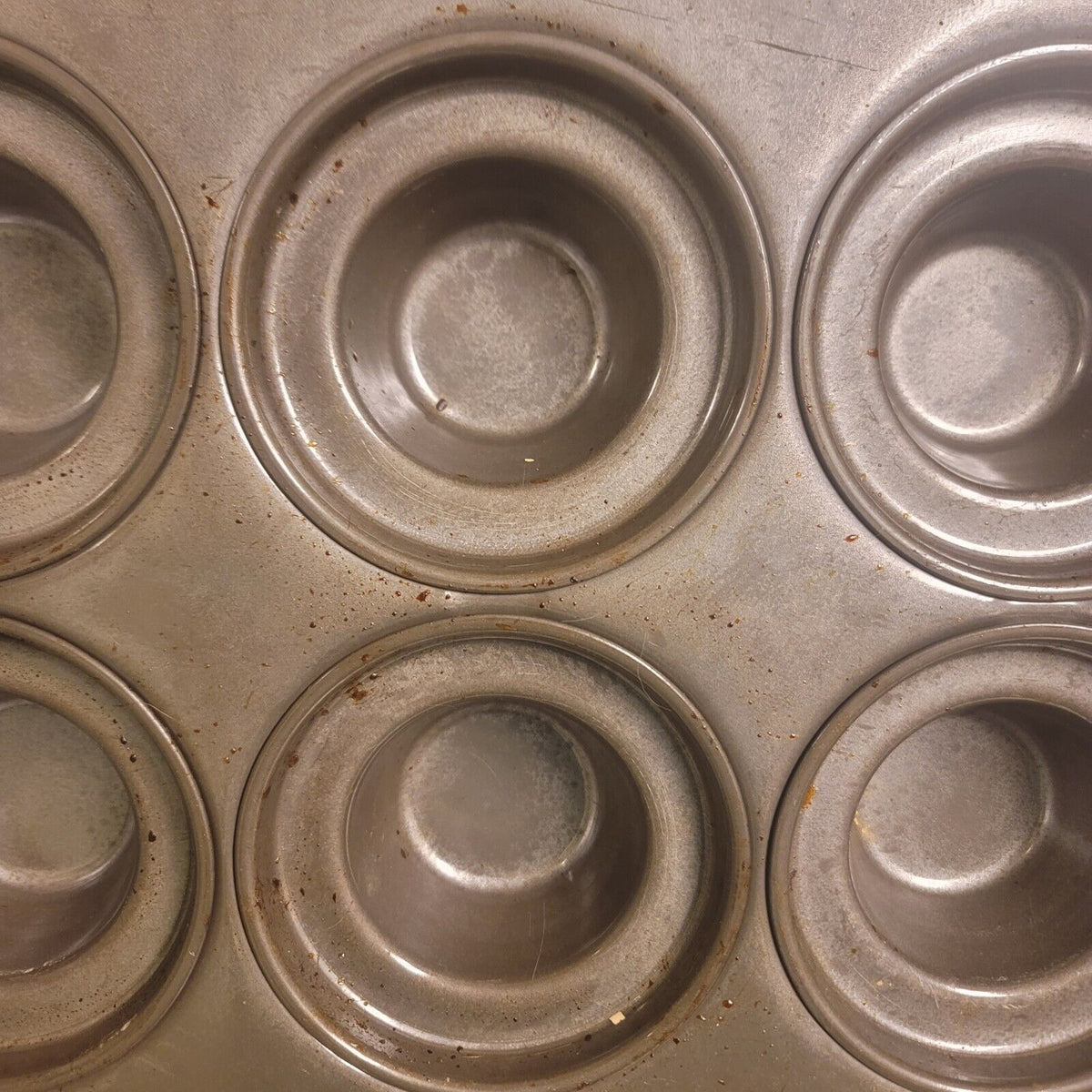EKCO GLACO COMMERCIAL 15 slot CROWN MUFFIN PAN 20 gauge Aluminized Steel 18x27"