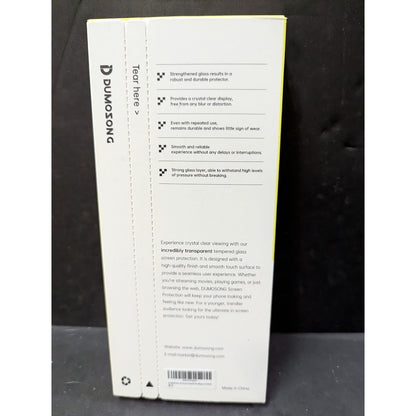 DUMOSONG tempered glass screen protector IPhone 15
