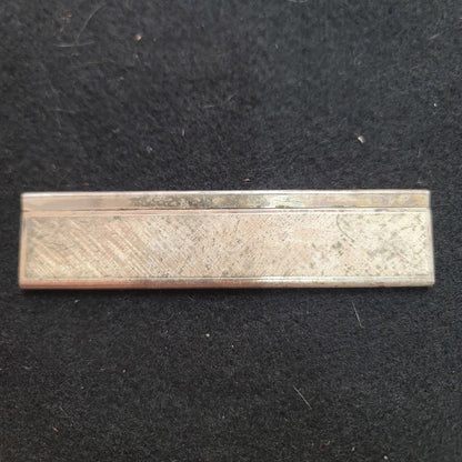 Vintage mercedes benz logo comb and cover set silvertone 2pc