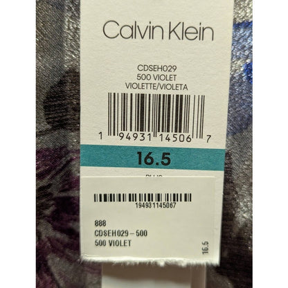 Calvin Klein NEW Sleeveless Size Big Girls Floral Fit Flare 16.5 Violet Dress