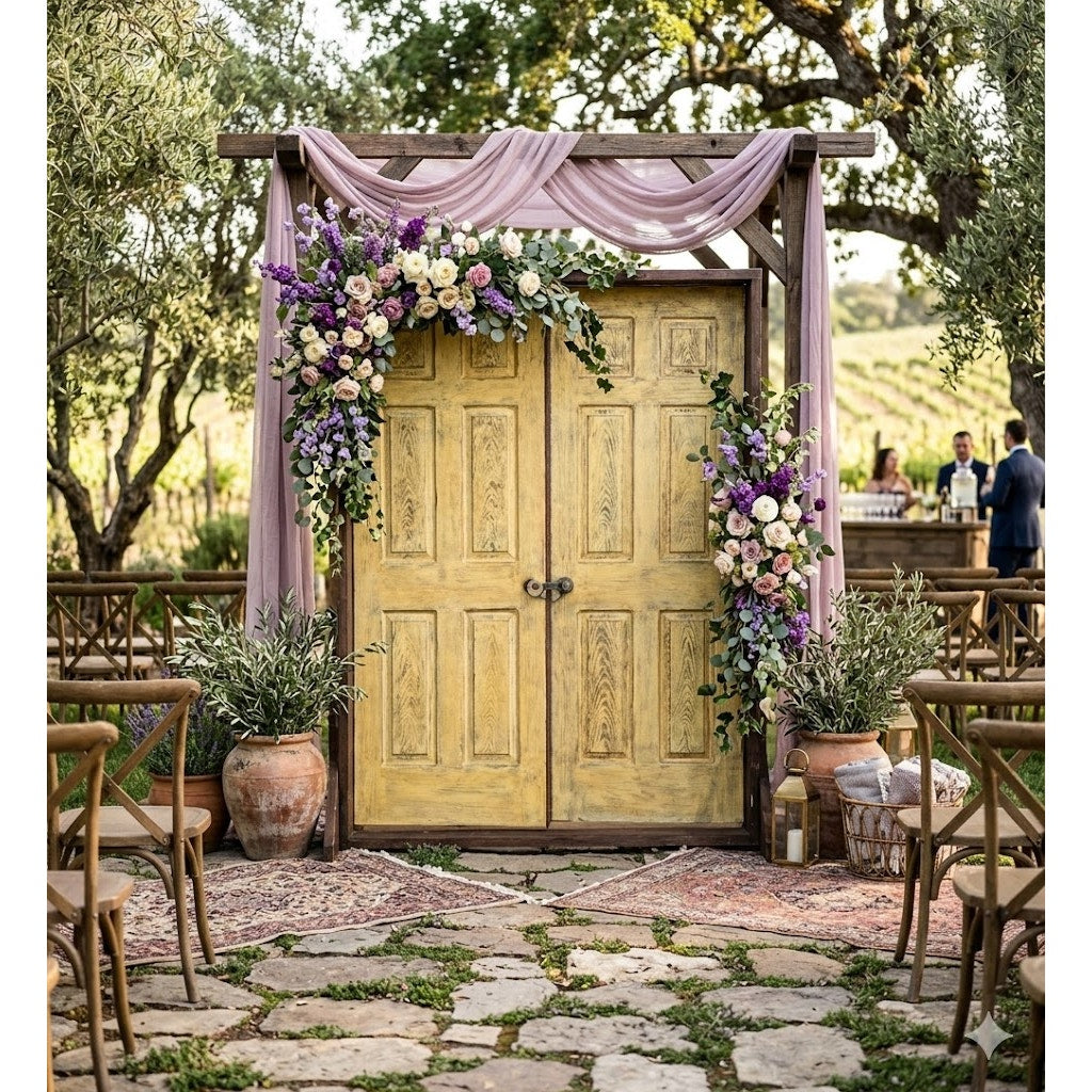 Secondhand Sandies: Framed Doors for Wedding Entry Ceremony Farmhouse Country