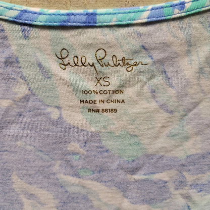 Lilly Pulitzer Size XS NEW rejina dress Hey Hey Soleil Blue Haven casual summer