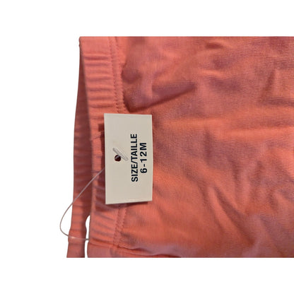 Splendid Kids Coral Pink Dip Dye Two Tone Ombre Stretch Leggings Size 6-12M NEW