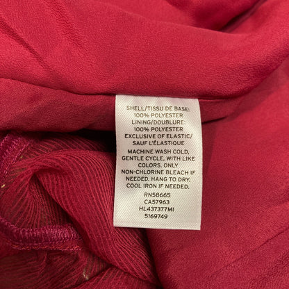 Chelsea28 Cutaway Shoulder Mini Dress XL/Extra Large Pink Cerise/Cherry Red NEW