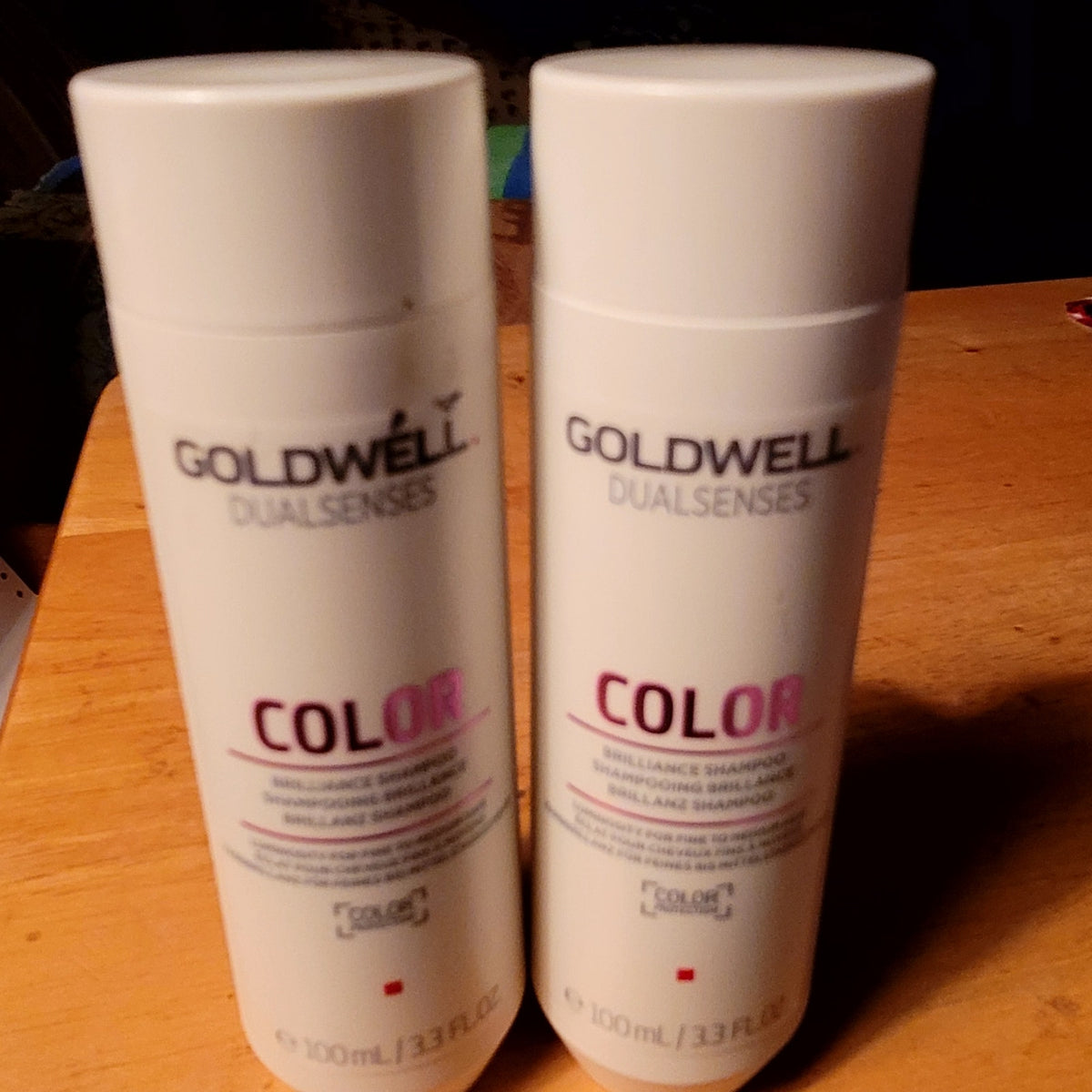 Goldwell dualsenses LOT 2 color brilliance shampoo NEW 100ml/3.3 oz Travel To Go