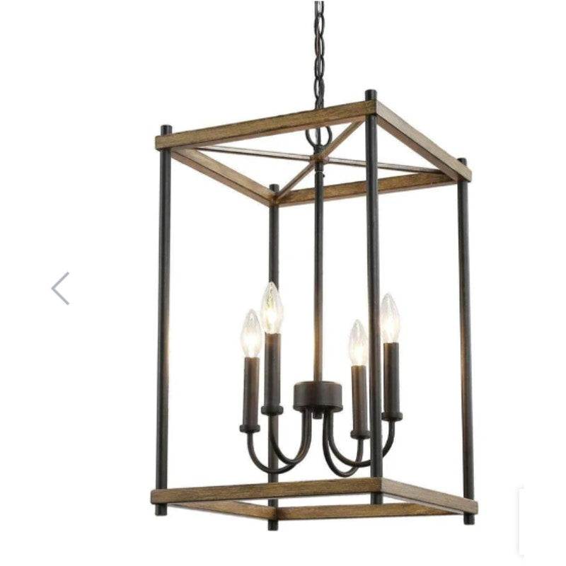 LNC Sabrina 21.3-in 3-Light Distressed Brown LED Farmhouse Vanity Light Bar NEW
