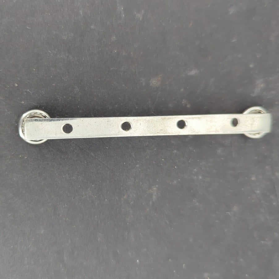 Vintage Military Medal Ribbon Mounting Bar 4 Space Silver Tone Holder