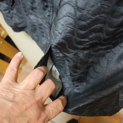 EVR tracksuit jacket full zip VINTAGE XL Gray lined shoulder pads textured zip