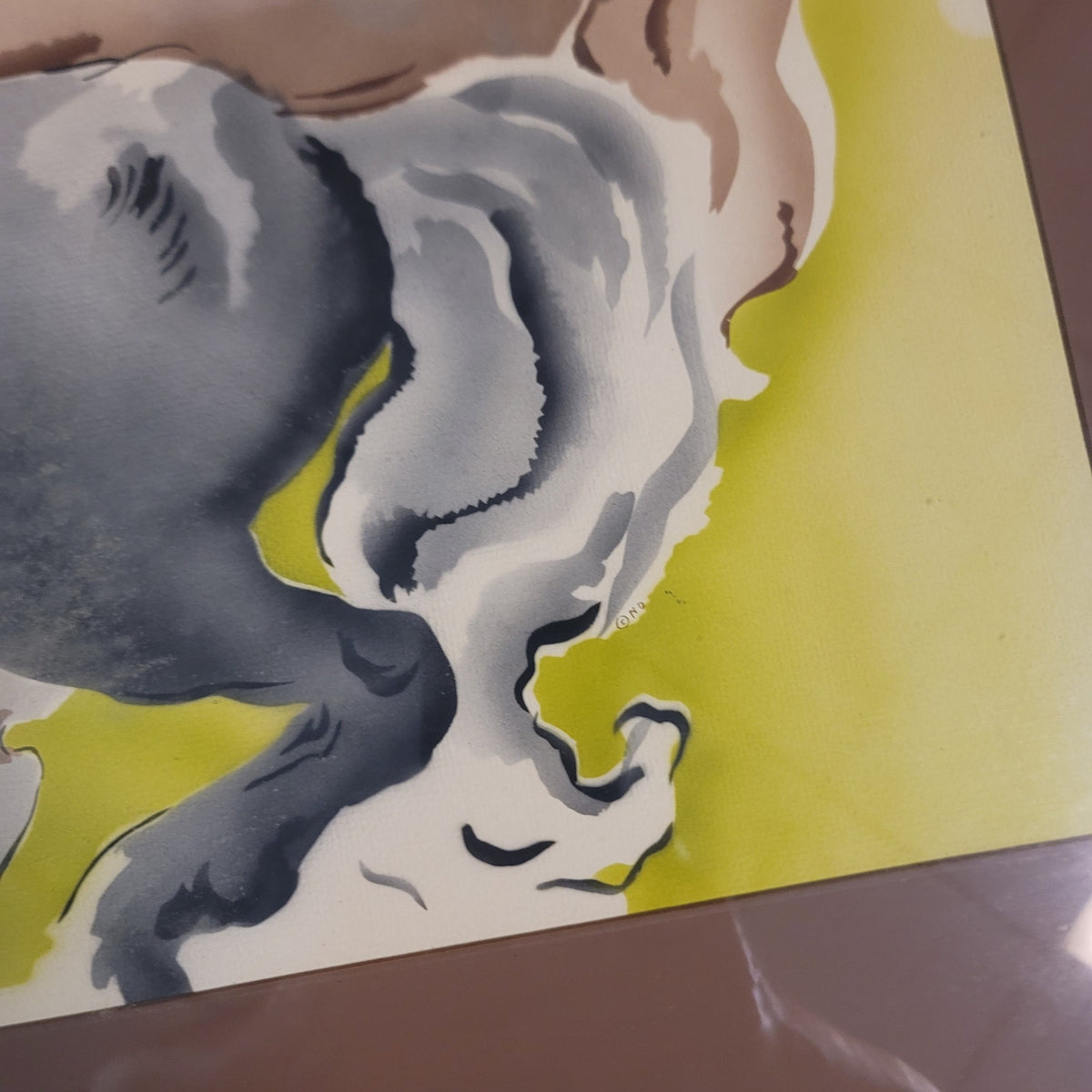 MCM Benjamin Jorj Harris Galloping Horses Newman Decor Serigraph Print 36x32