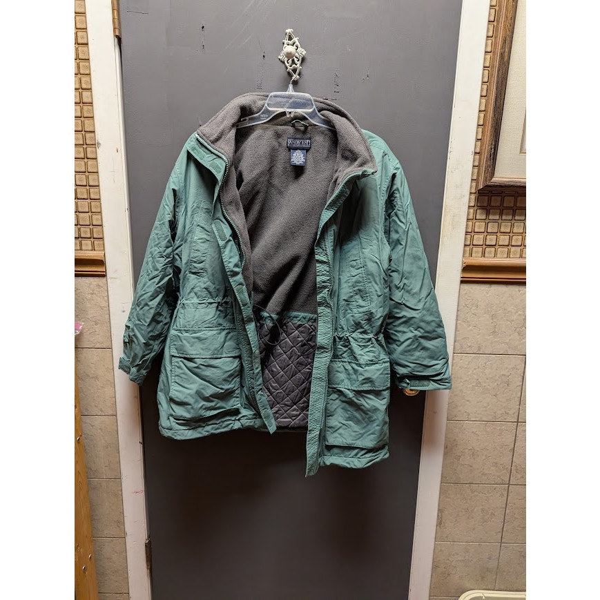 Vintage Lands' End Polartec Squall Jacket Sage Green Parka Men’s XL