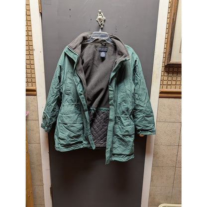 Vintage Lands' End Polartec Squall Jacket Sage Green Parka Men’s XL