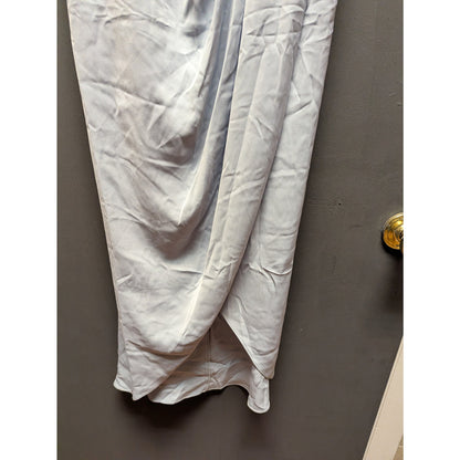 Shona Joy Powder Blue Cocktail Dress Size 8 NWT Formal Draped Front