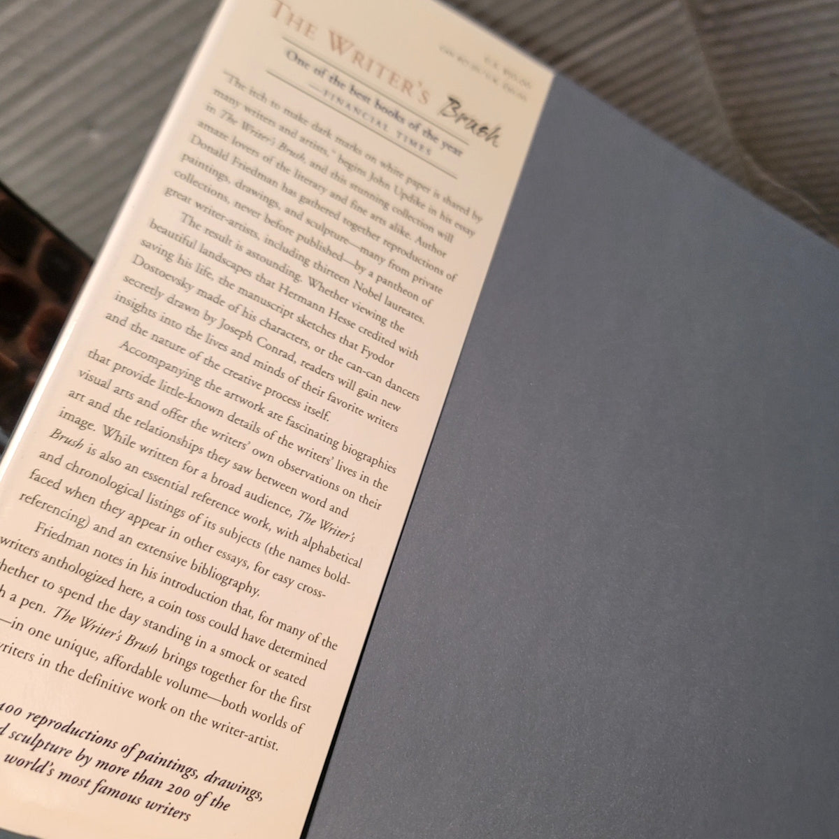 The Writer's Brush: Paintings, Drawings Sculpture Writers, by Donald Friedman.