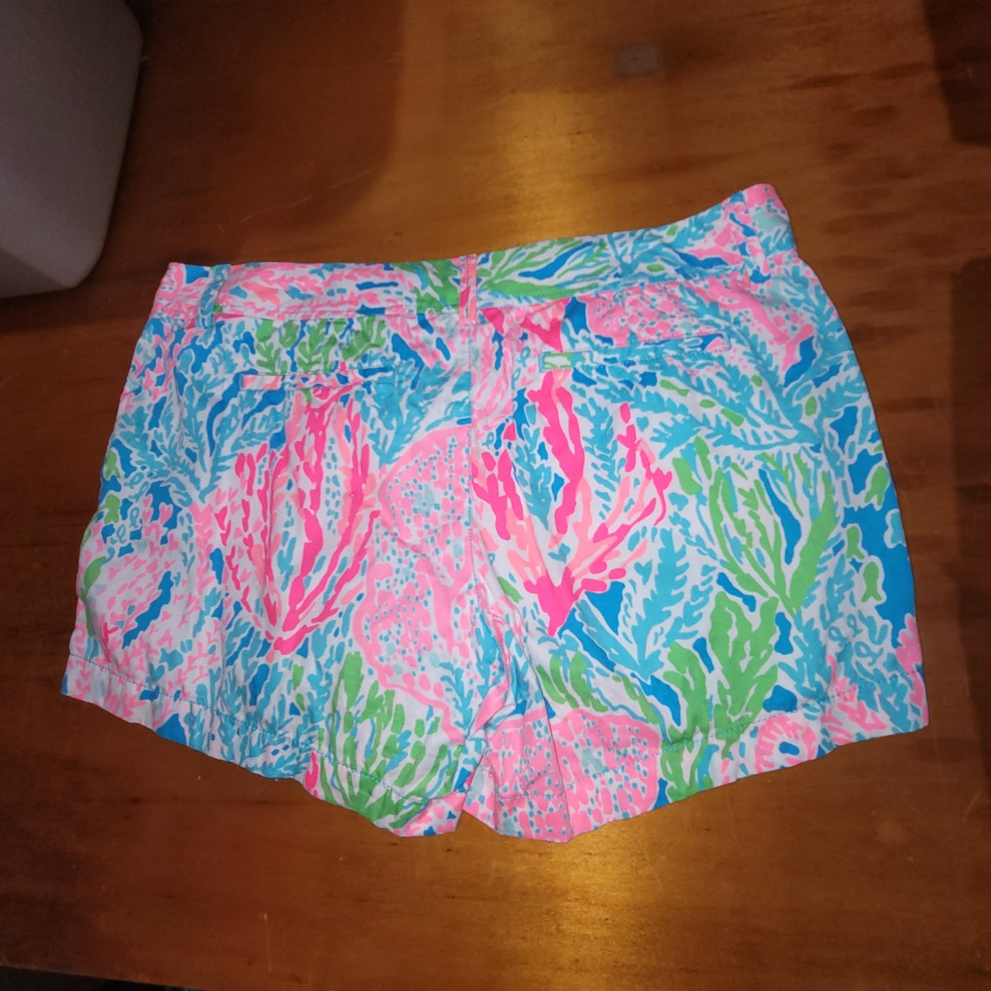 Lilly Pulitzer Callahan Shorts Size 16 Lets Cha Cha Coral Reef Print