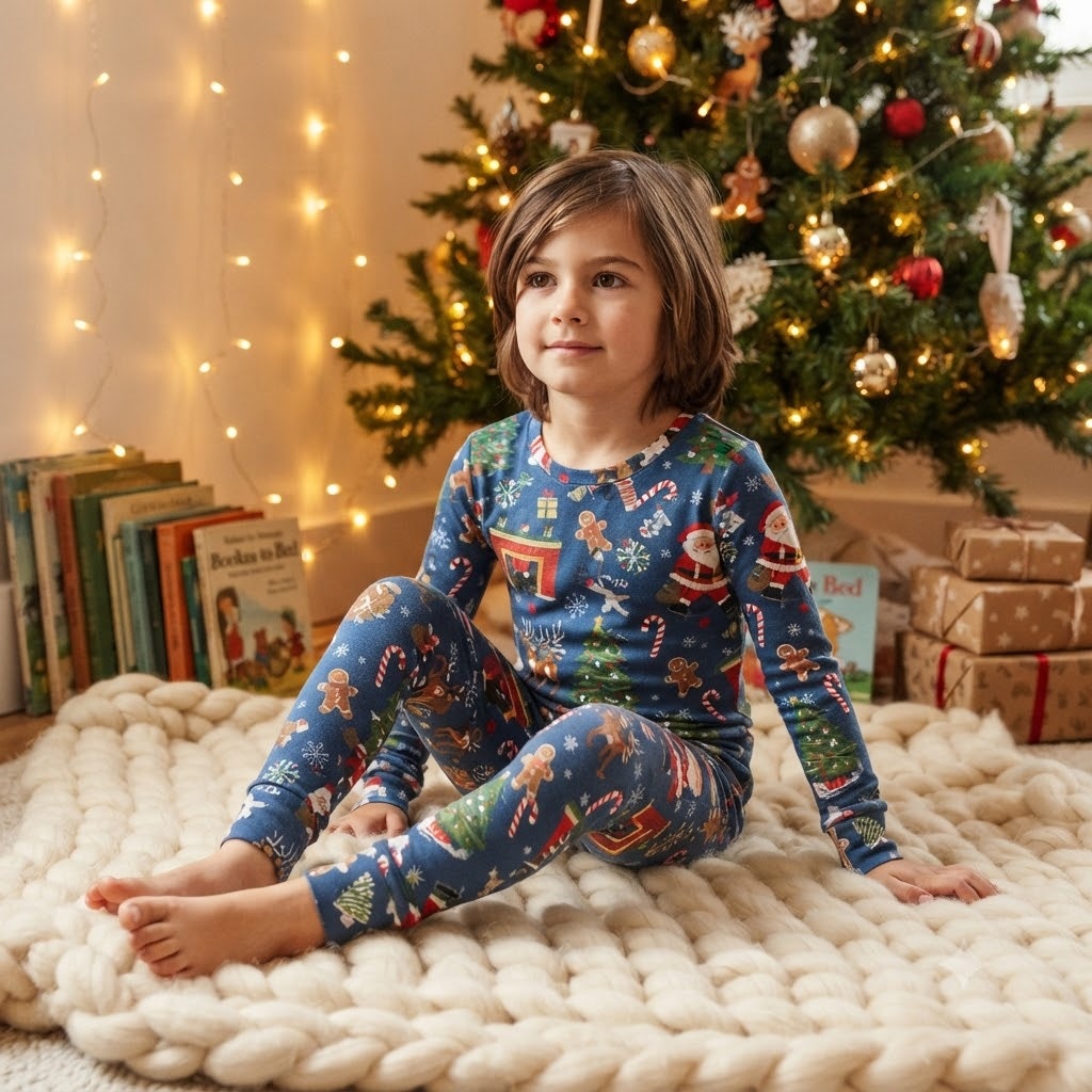 Books to Bed Kids Christmas Holiday Printed Pajama Pants Size 4 NWT