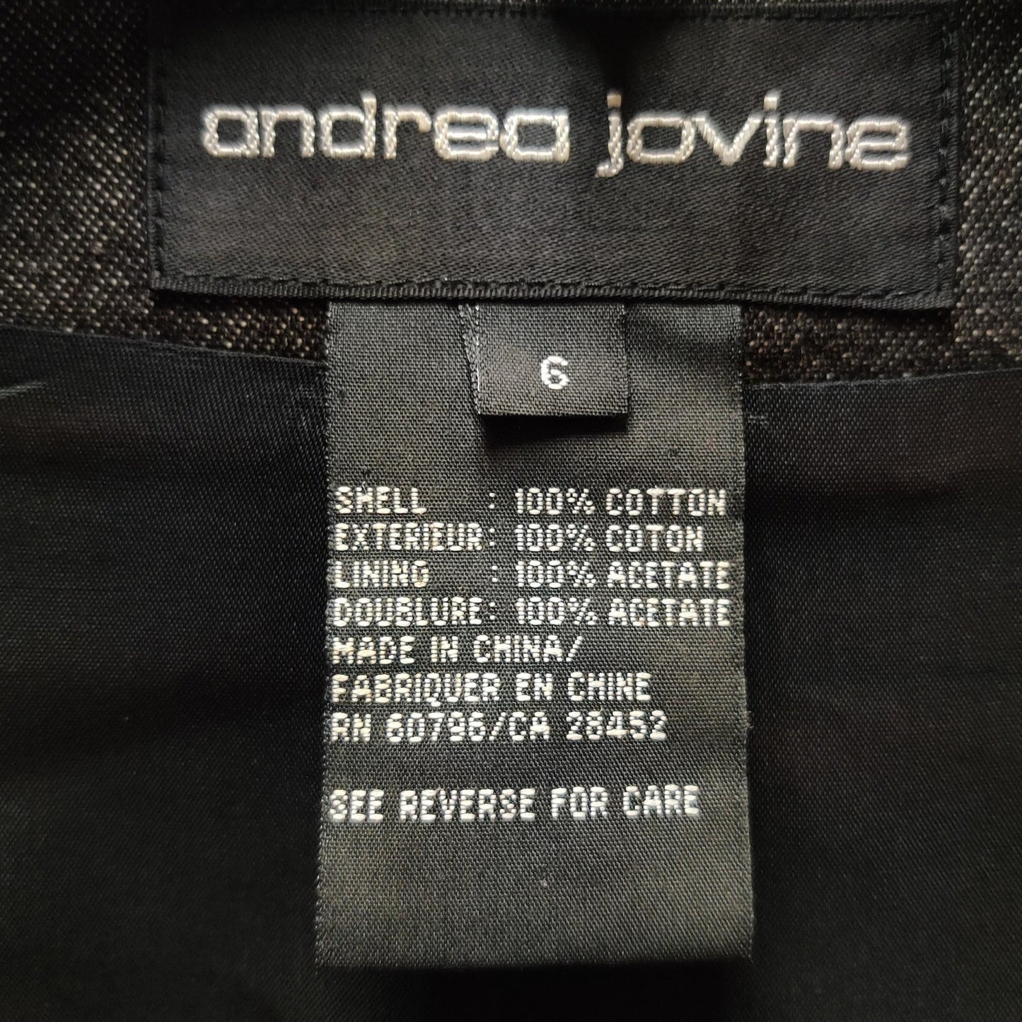Andrea Jovine Charcoal Gray Soutache Military Style Crop Vest Top 6