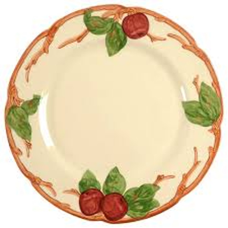Vintage Dinner Plate Apple USA Backstamp by FRANCISCAN ceramic dinnerware