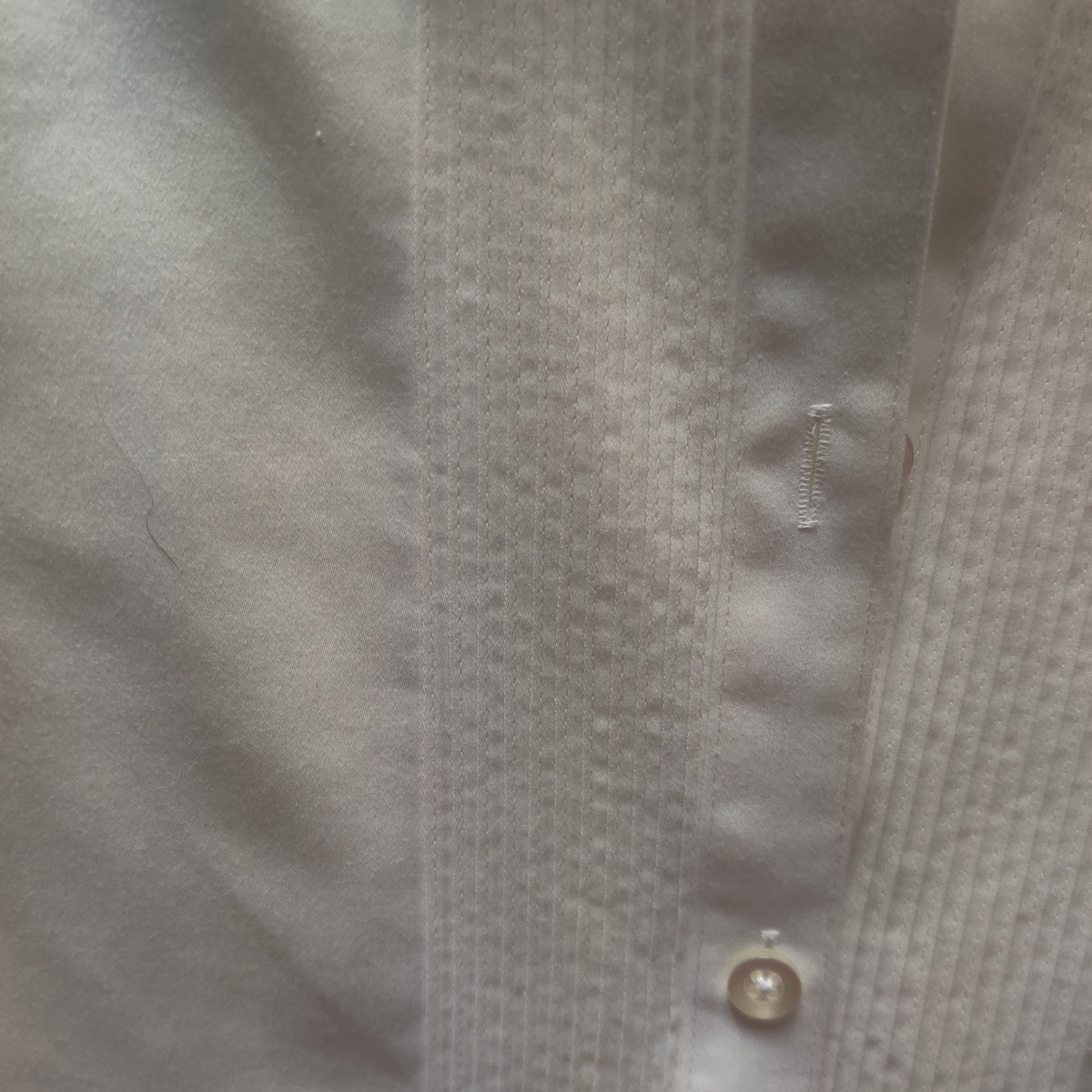 Alex Marie Wrinkle Free White Button Down Long Sleeve Classic Blouse Size 4