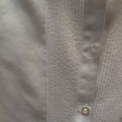 Alex Marie Wrinkle Free White Button Down Long Sleeve Classic Blouse Size 4