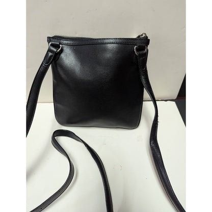 Longaberger To Go Woven Basket Braided Black Leather satchel Shoulder Bag Purse