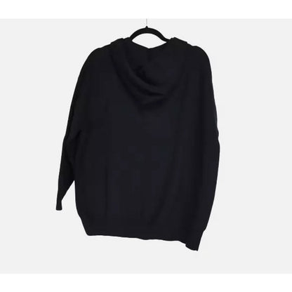 Cotton Emporium Full Zip Hooded Viscose Blend Gray Jacket BLACK $82 Size MEDIUM