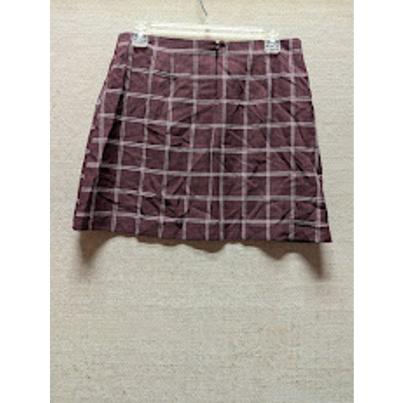 BP. NEW size medium burgundy hamlin plaid MINI skirt