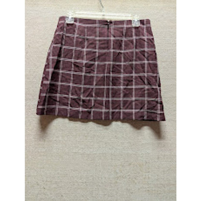BP. NEW size medium burgundy hamlin plaid MINI skirt