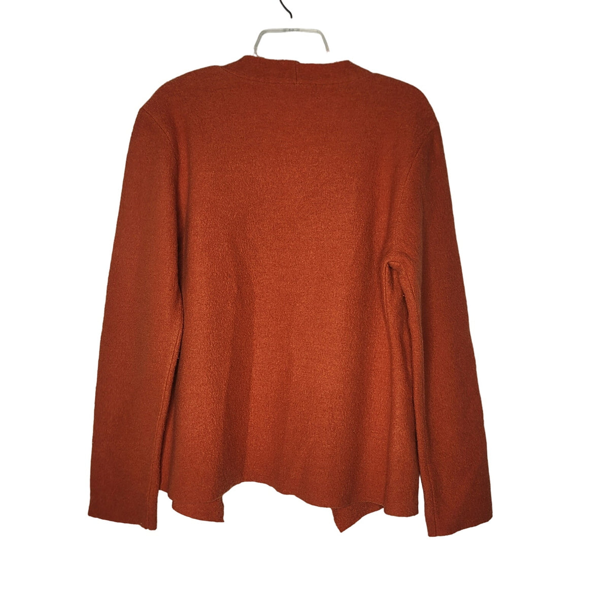 Paraphrase UK Size Large Wool geometric lightweight jacket blouse Orange wrap
