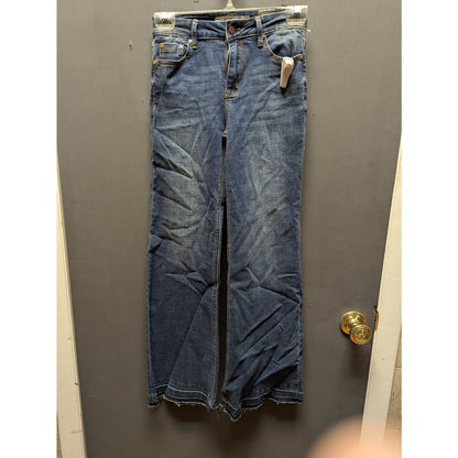 Tractr Blue Denim High Rise Wide Leg Jeans Size 10