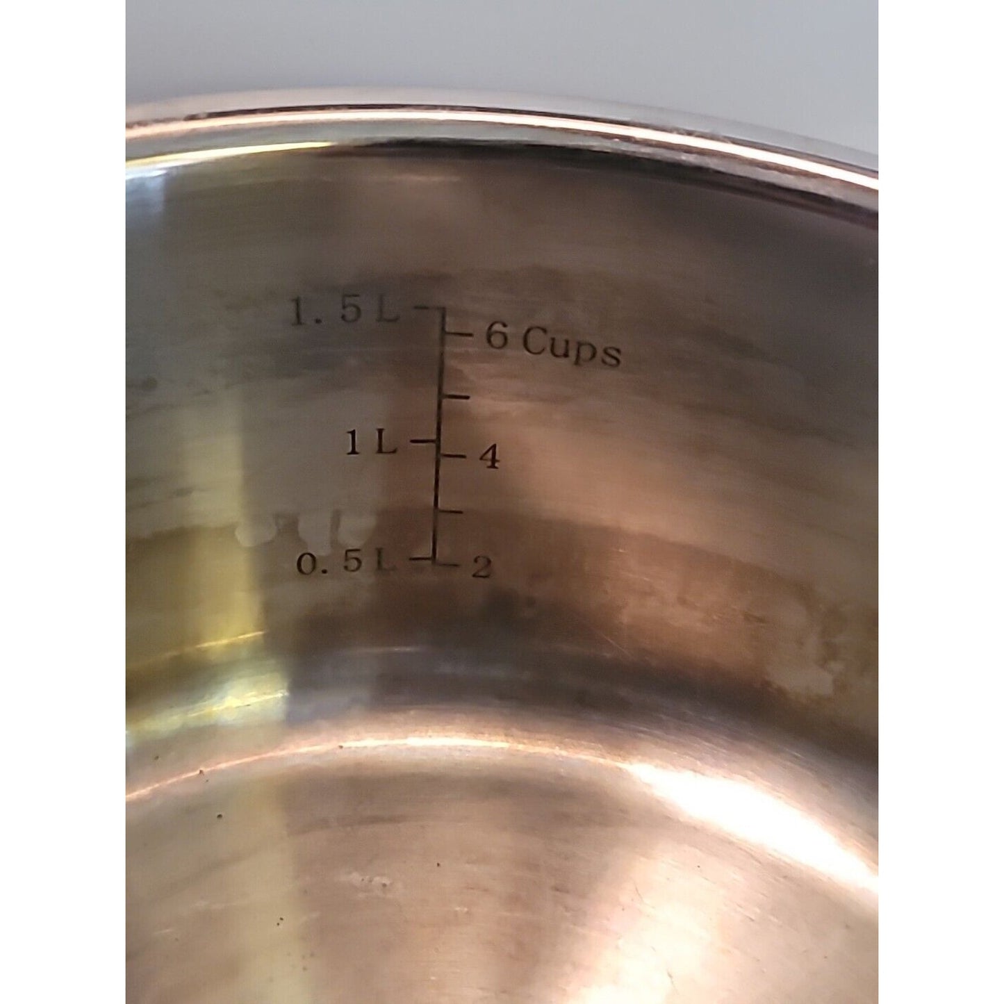 Cuisinart 2qt, 8" x 3.5" STAINLESS POT PAN SAUCEPAN (NO LID) #719-18G NICE Clean
