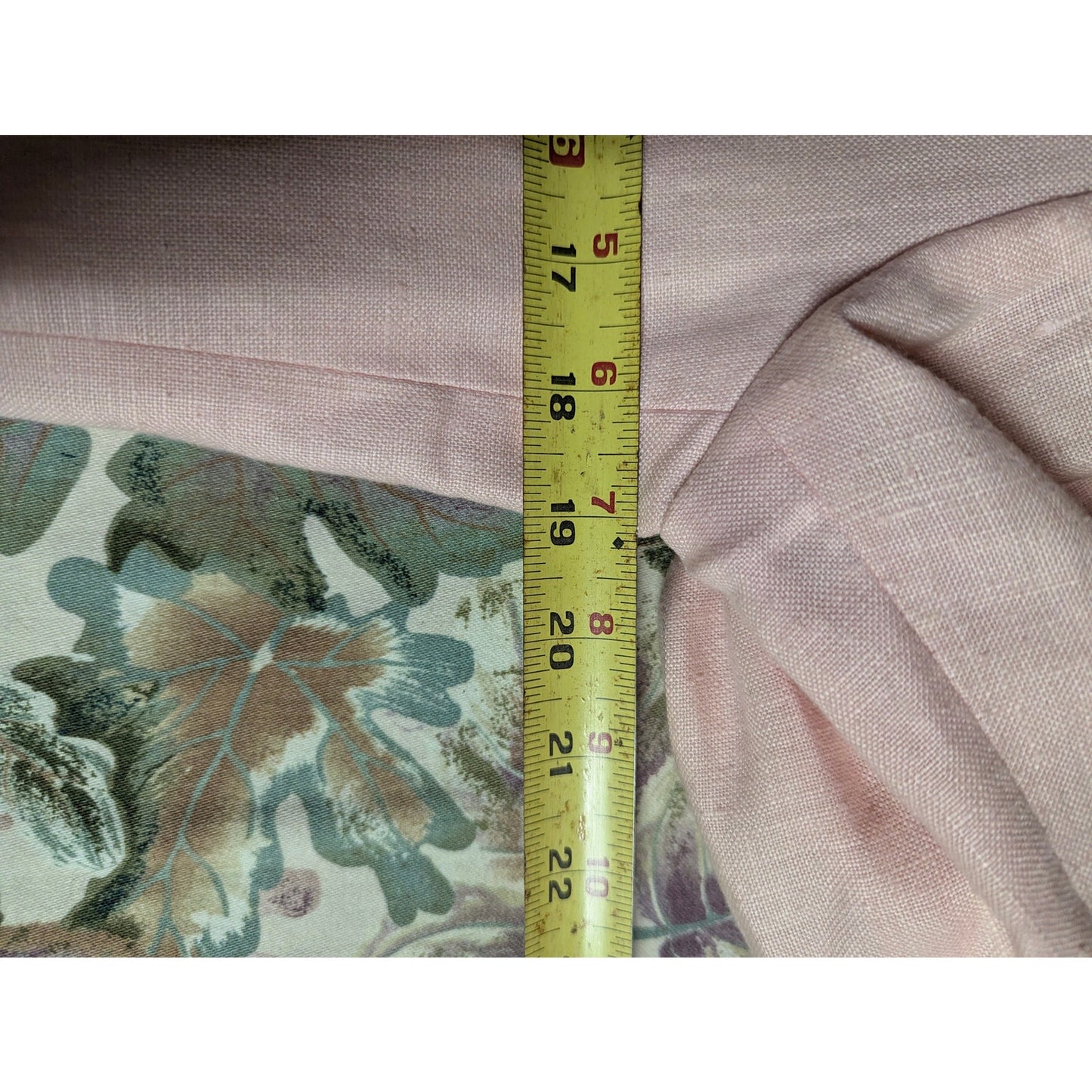 Peter Nygard Light Pink Linen Single-Button Blazer Jacket