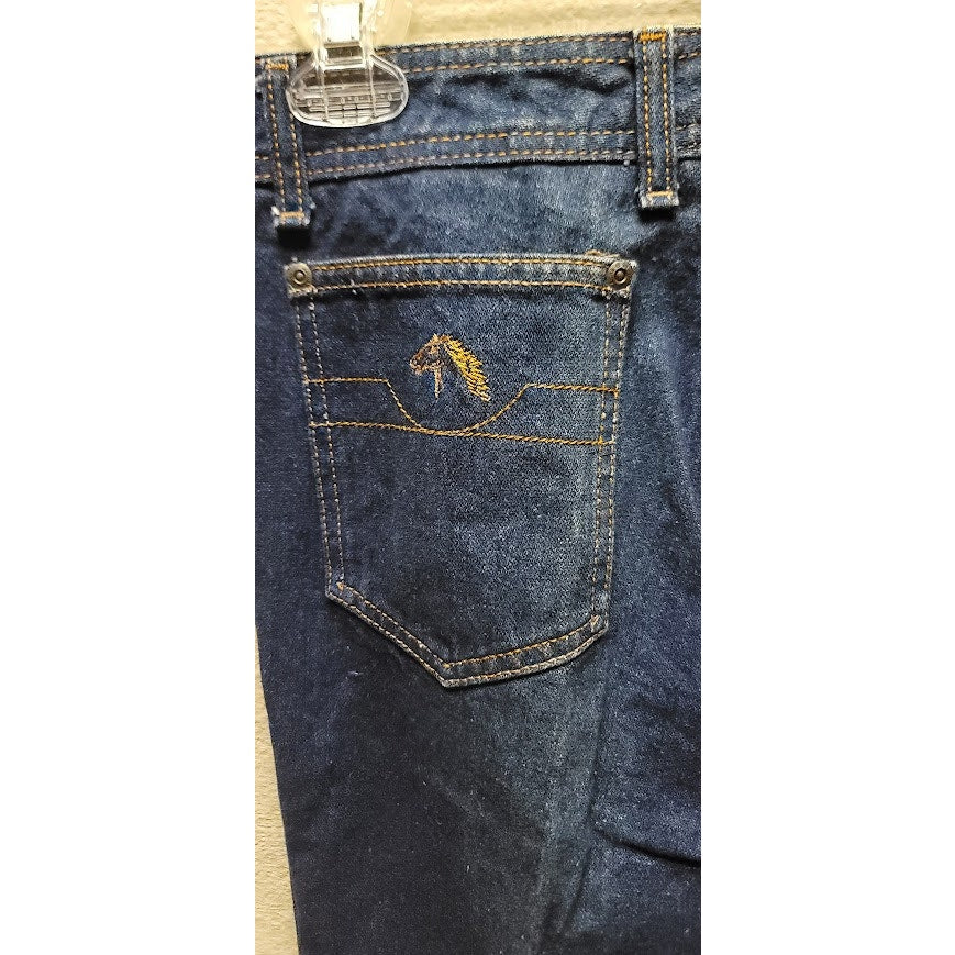 Vintage 80's JORDACHE horse head pocket jeans 30" x 35" Straight leg