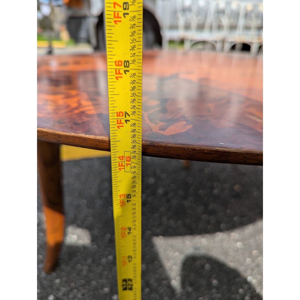 Buchschmid & Gretaux Inlay Inlaid Marquetry 3 pc. Coffee table and 2 End Tables