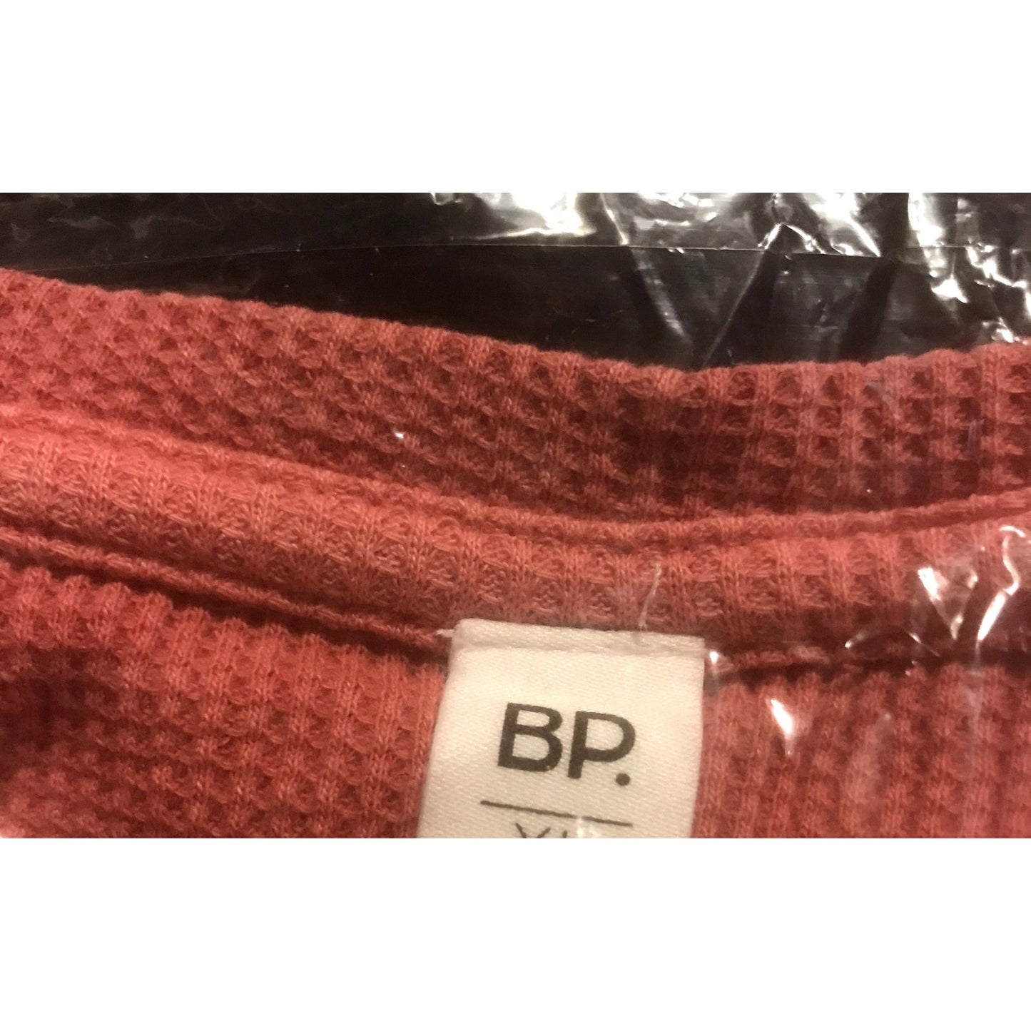 BP NWT Long Sleeve Thermal Tee Lettuce Edge Red Slate NEW casual t-shirt SMALL
