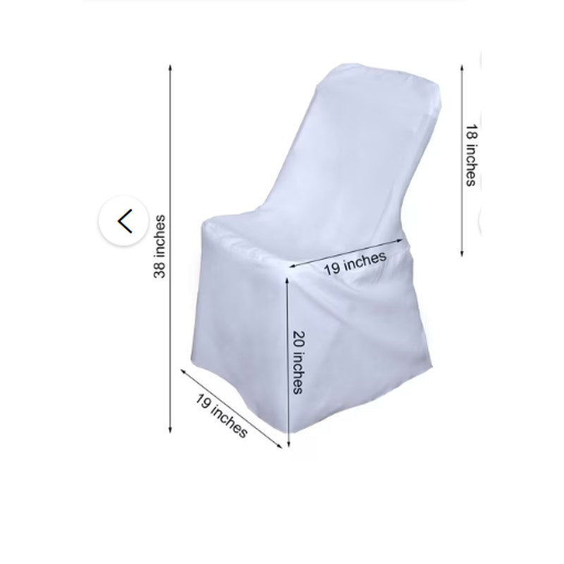 10 White FOLDING CHAIR COVERS Wedding Banquet Reception Decorations