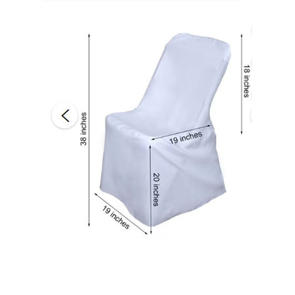 10 White FOLDING CHAIR COVERS Wedding Banquet Reception Decorations