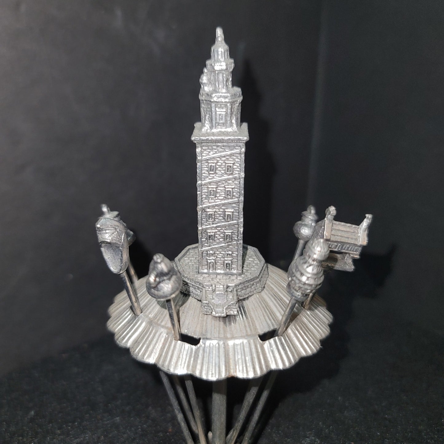 Vintage Camino Shell Torre de Hércules Tooth pick skewers Tapas Server Barware
