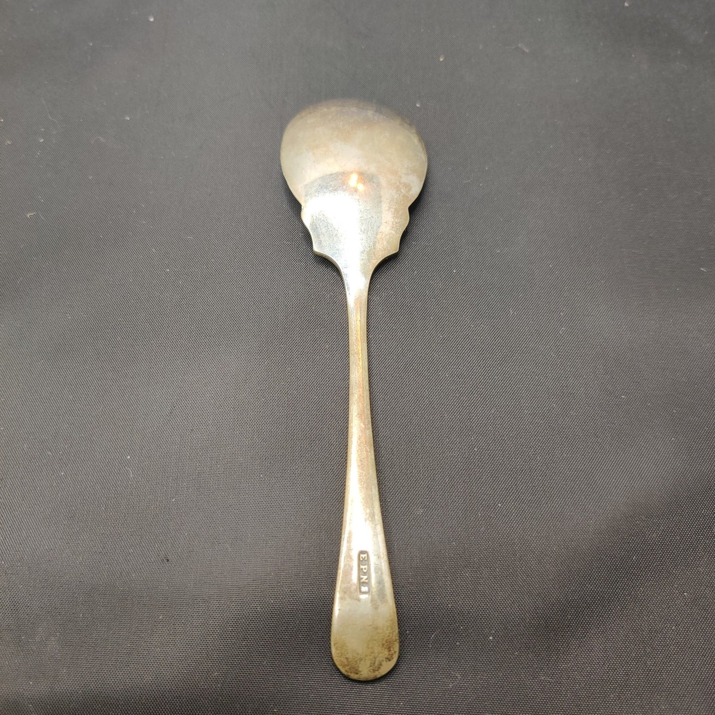 Vintage Ornate EPNS Silver Plate Repoussé Berry Serving Spoon