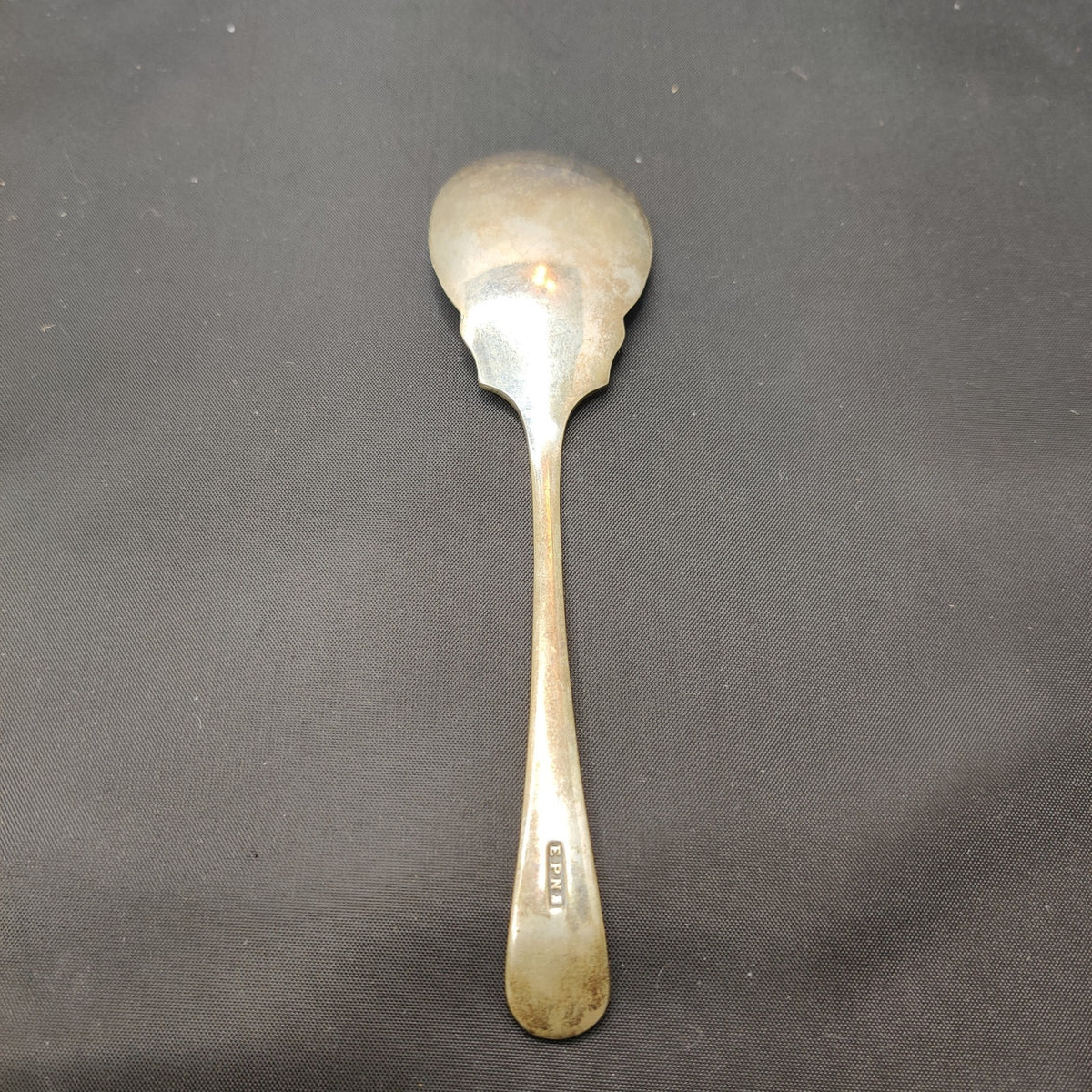 Vintage Ornate EPNS Silver Plate Repoussé Berry Serving Spoon