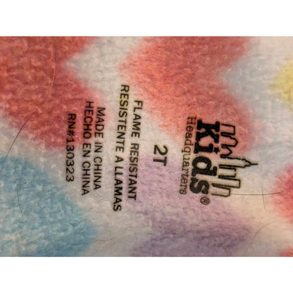 Kids Headquarters Toddler Girls Rainbow Heart Fleece Sleeper Suit 2T