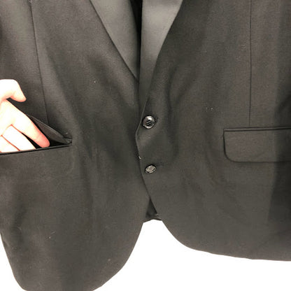 Tuxedo Black Pants Mens 41 Long Made Romania Flat Front 28" Inseam VINTAGE