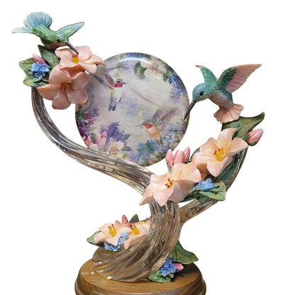 Bradford Exchange "Enchanted Garden" Hummingbird - Lena Liu's Secret Garden