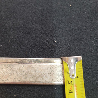 Vintage mercedes benz logo comb and cover set silvertone 2pc