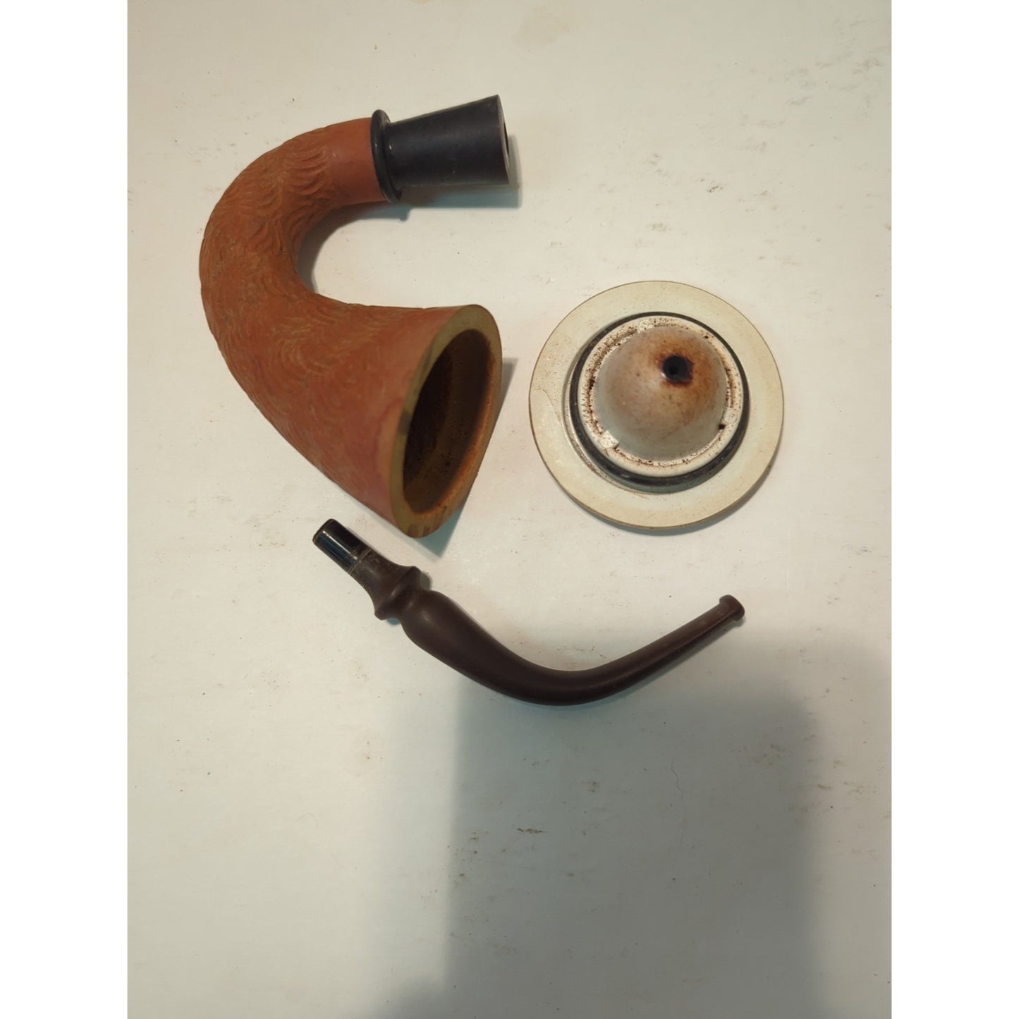 CALABASH pipe block Meershaum Bowl Carved Gourd Body  2 1/4" Top