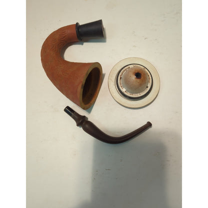 CALABASH pipe block Meershaum Bowl Carved Gourd Body  2 1/4" Top