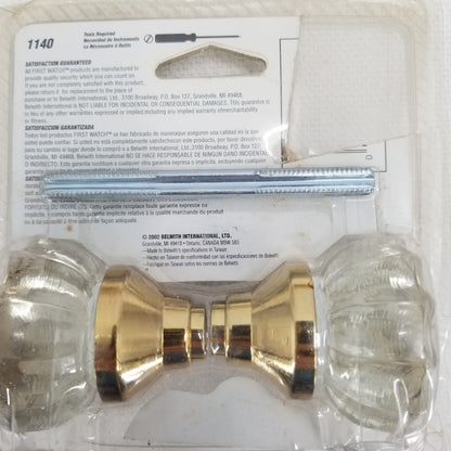 Lot of 4 First Watch Glass Door Knobs with Spindle Indoor Remodel Vintage Look