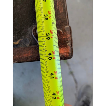 Secondhand Sandies: large trunk storage wood and metal  antique