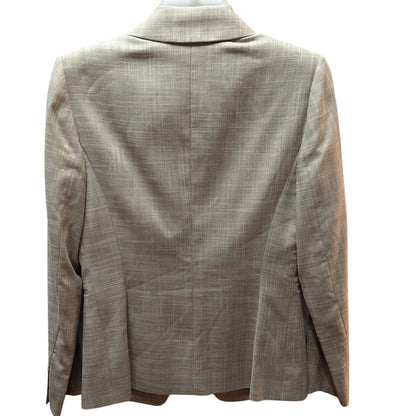 Antonio Melani Gray Glen Plaid Blazer Viscose Blend Size 2 Professional Jacket