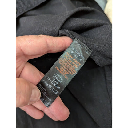 Topshop NEW Size 8 Black Oversized top long sleeve front pockets Button down
