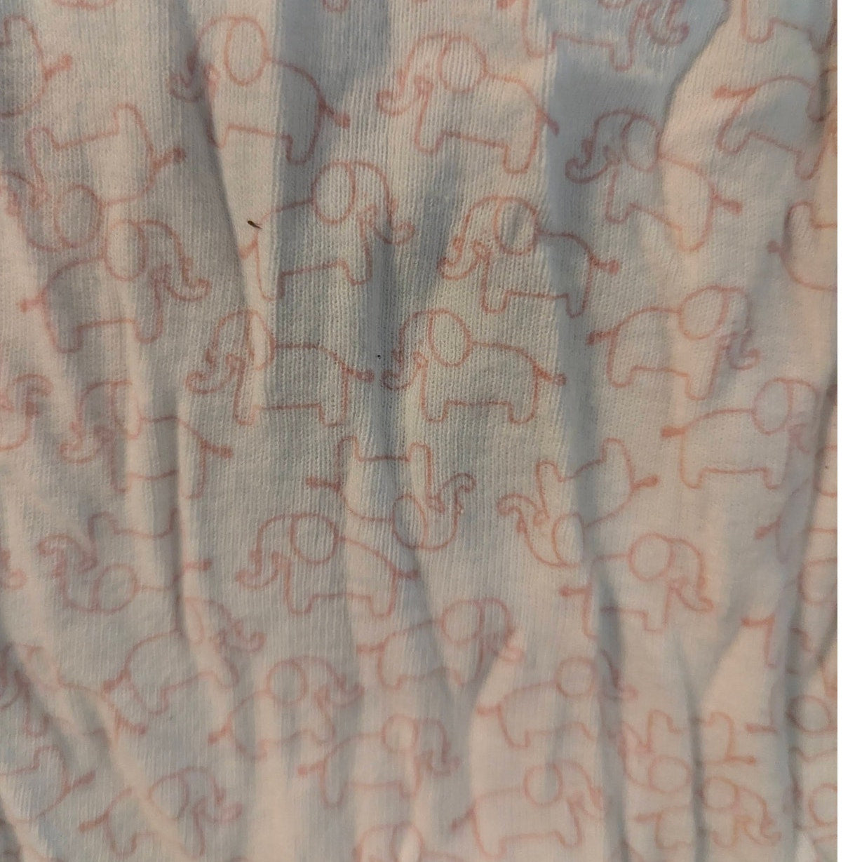 Carter's Baby Girls Pink Elephant Print Long-Sleeve Bodysuit 9M